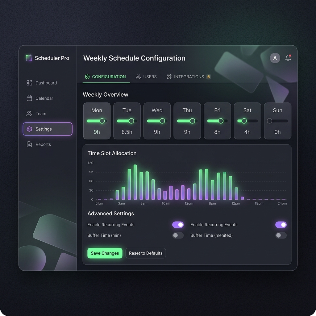 Smart Scheduling UI